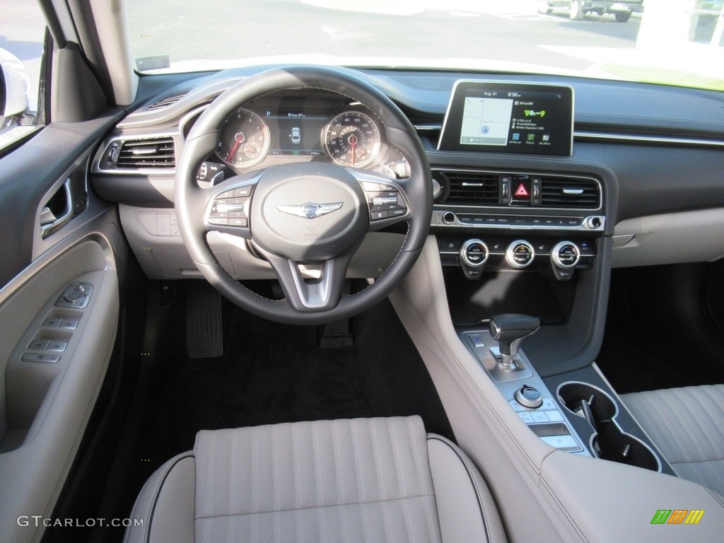 2021 Genesis G70 2.0T Black/Gray Dashboard Photo #142785025