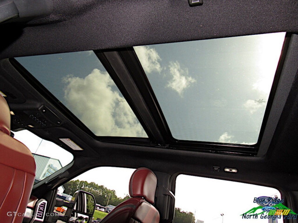 2020 F450 Super Duty Platinum Crew Cab 4x4 - Agate Black / Dark Marsala photo #31