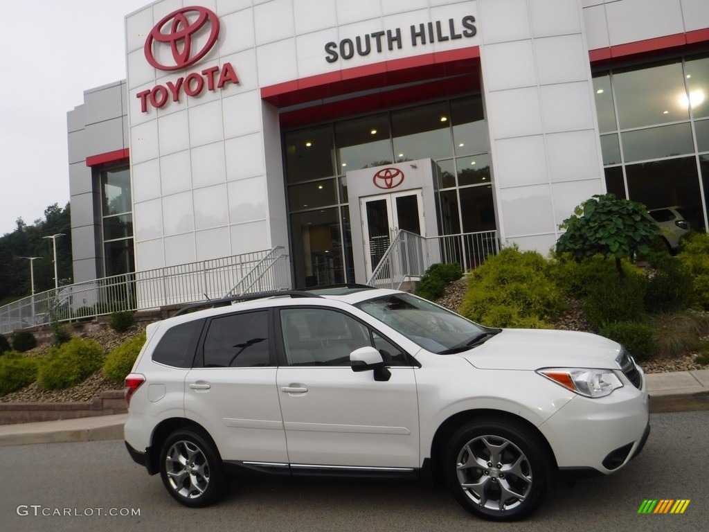 2015 Forester 2.5i Touring - Satin White Pearl / Black photo #2