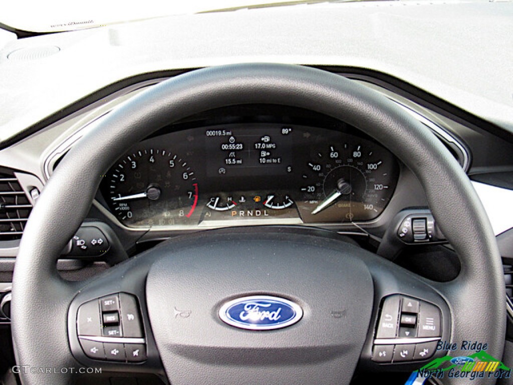 2021 Ford Escape S 4WD Dark Earth Gray Steering Wheel Photo #142787029
