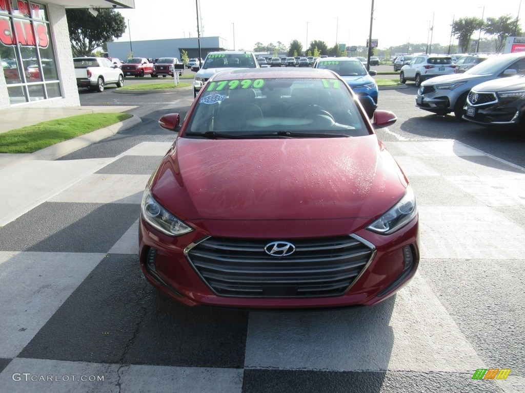 2017 Elantra Limited - Red / Beige photo #2