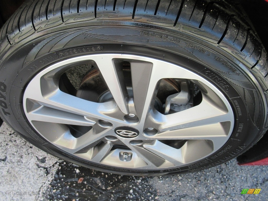 2017 Elantra Limited - Red / Beige photo #7