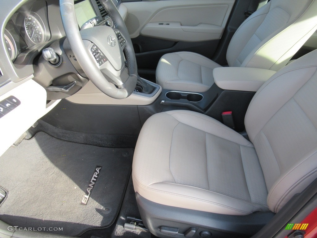 2017 Elantra Limited - Red / Beige photo #10