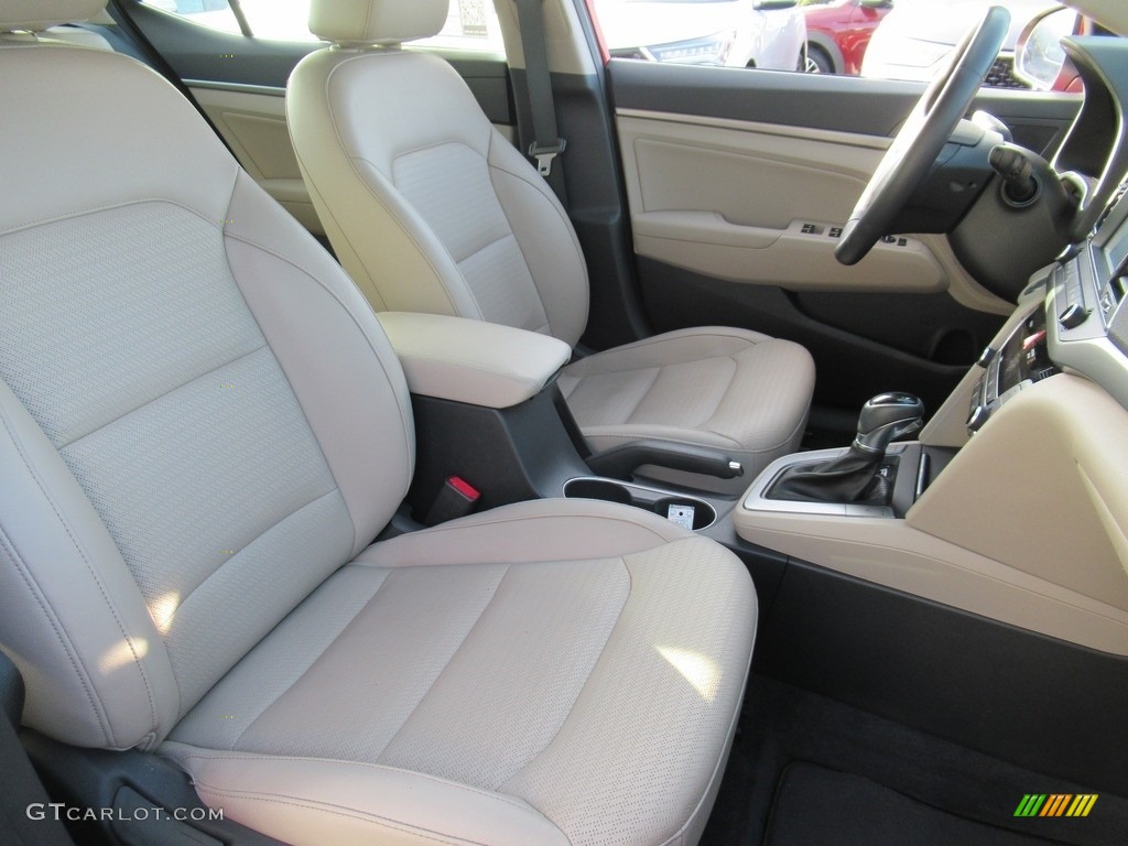 2017 Elantra Limited - Red / Beige photo #13