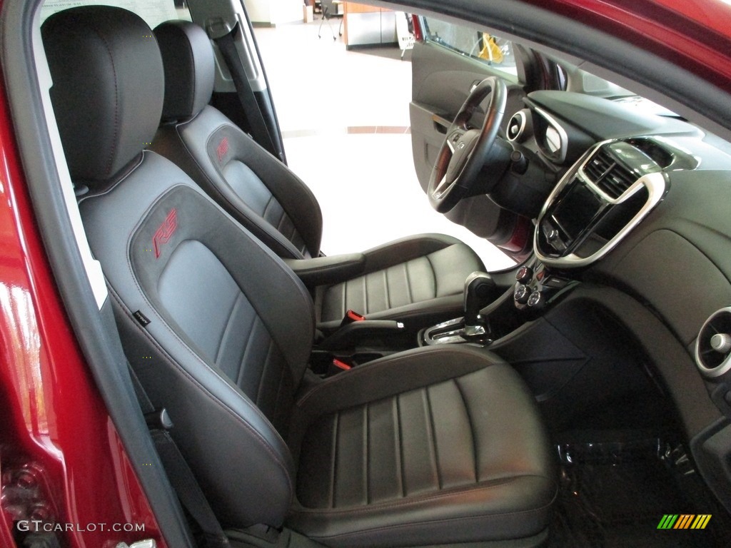 Jet Black Interior 2018 Chevrolet Sonic Premier Sedan Photo #142788445