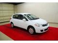 2008 Fresh Powder White Nissan Versa 1.8 S Hatchback  photo #1