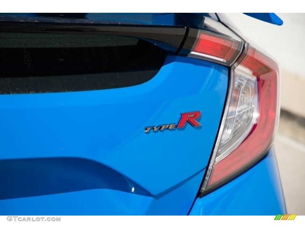 2021 Civic Type R - Boost Blue Pearl / Black/Red photo #7