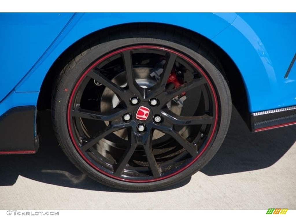 2021 Civic Type R - Boost Blue Pearl / Black/Red photo #13