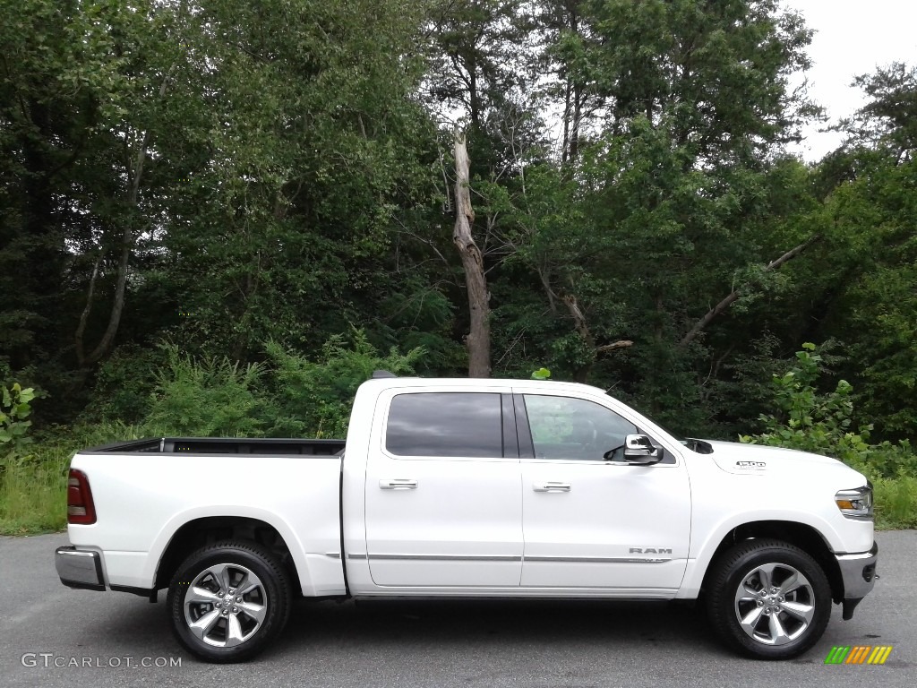 Ivory White Tri-Coat Pearl 2021 Ram 1500 Limited Crew Cab 4x4 Exterior Photo #142793216