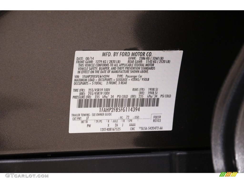 2015 Taurus Limited - Magnetic Metallic / Charcoal Black photo #19