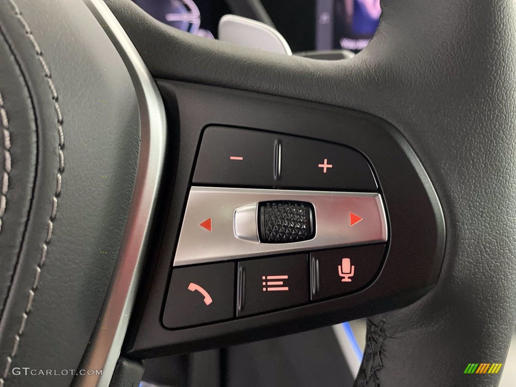2022 BMW X5 xDrive45e Black Steering Wheel Photo #142794314