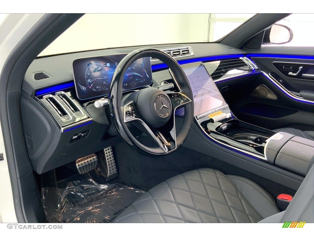 2021 S 580 4Matic Sedan - designo Diamond White Metallic / Black photo #4