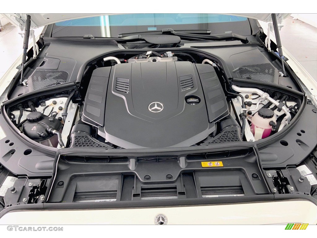 2021 S 580 4Matic Sedan - designo Diamond White Metallic / Black photo #9