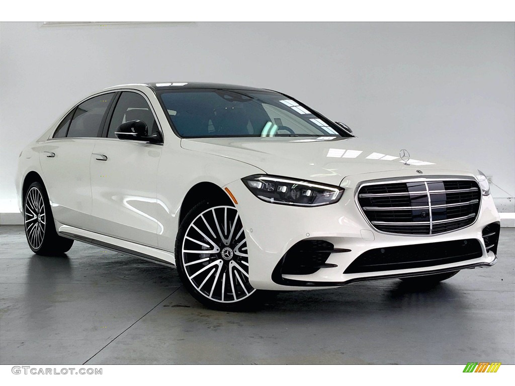 2021 S 580 4Matic Sedan - designo Diamond White Metallic / Black photo #12