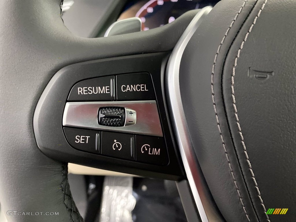 2022 BMW X5 sDrive40i Canberra Beige Steering Wheel Photo #142795004