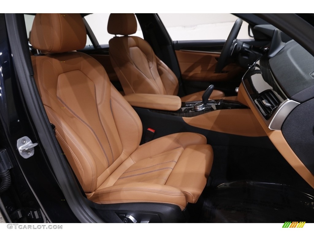 2019 5 Series 540i xDrive Sedan - Carbon Black Metallic / Cognac photo #18