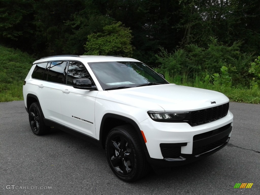 Bright White 2021 Jeep Grand Cherokee L Altitude 4x4 Exterior Photo #142796900