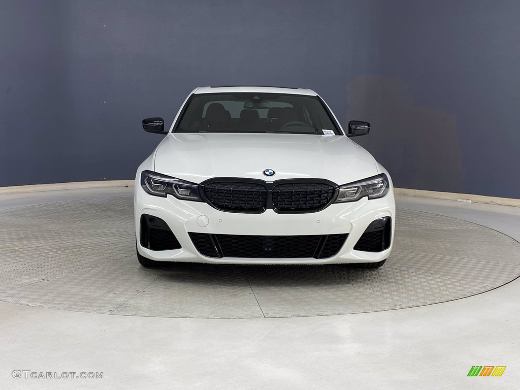 2022 3 Series M340i Sedan - Alpine White / Tacora Red photo #2