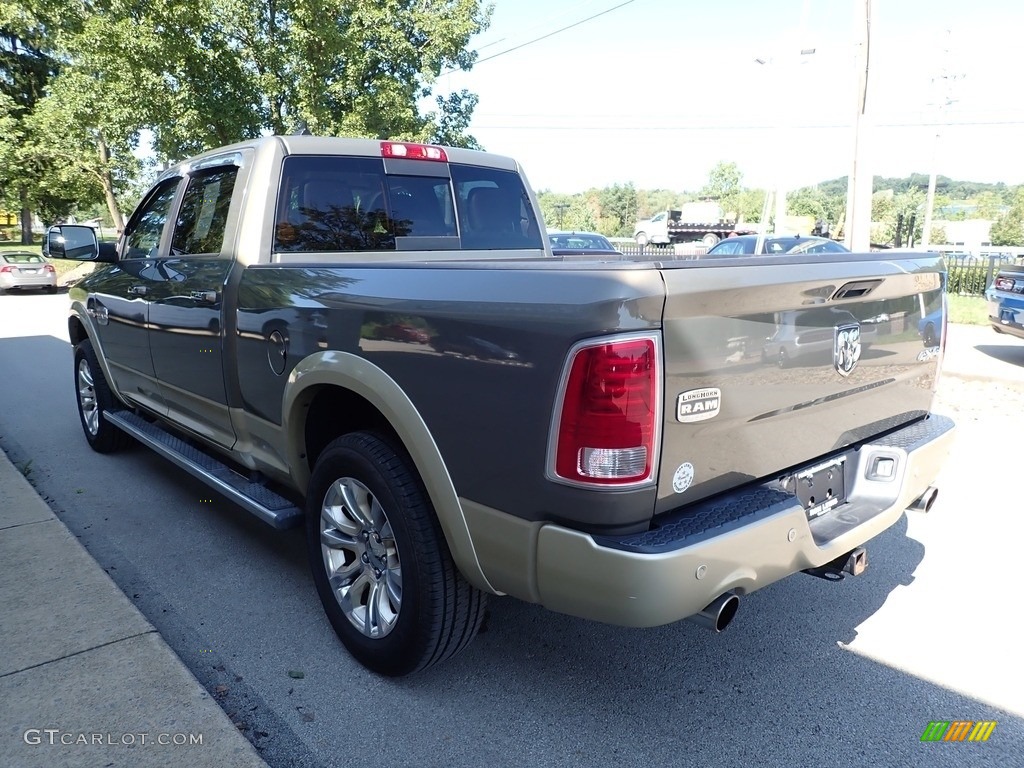 2015 1500 Laramie Long Horn Crew Cab 4x4 - Prairie Pearl / Canyon Brown/Light Frost photo #4