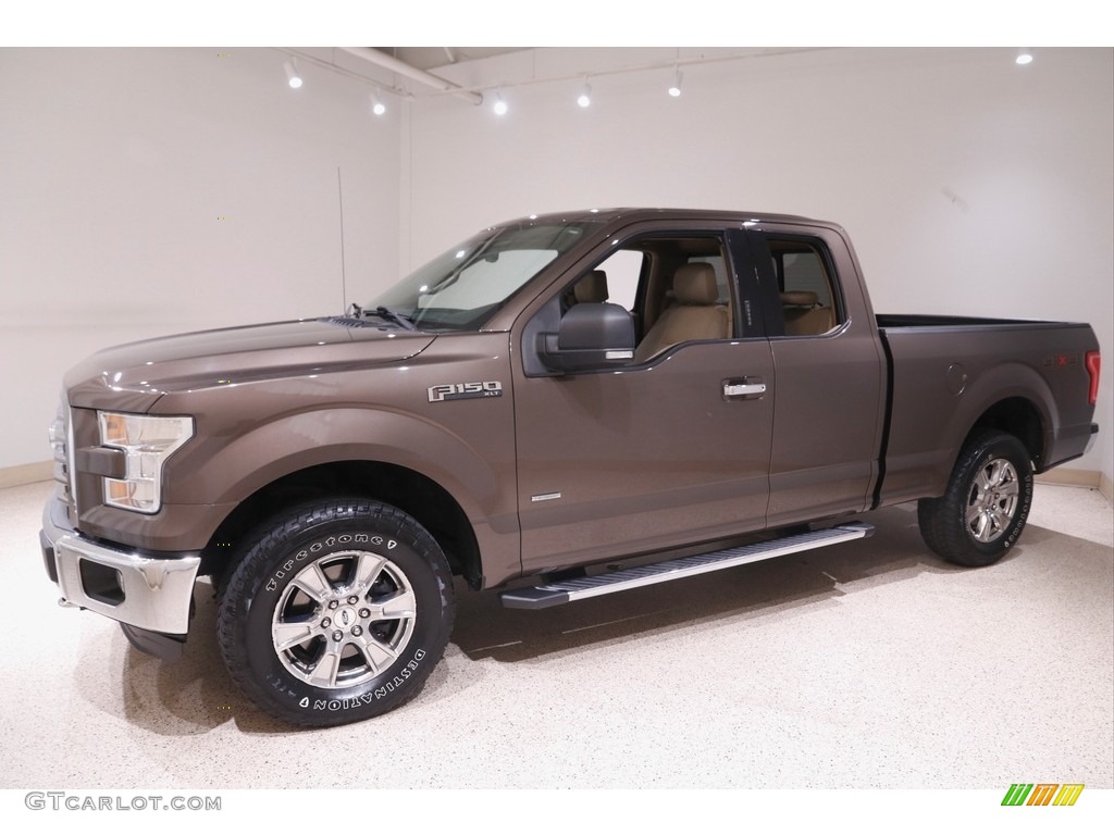 2016 F150 XLT SuperCab 4x4 - Caribou / Medium Light Camel photo #3