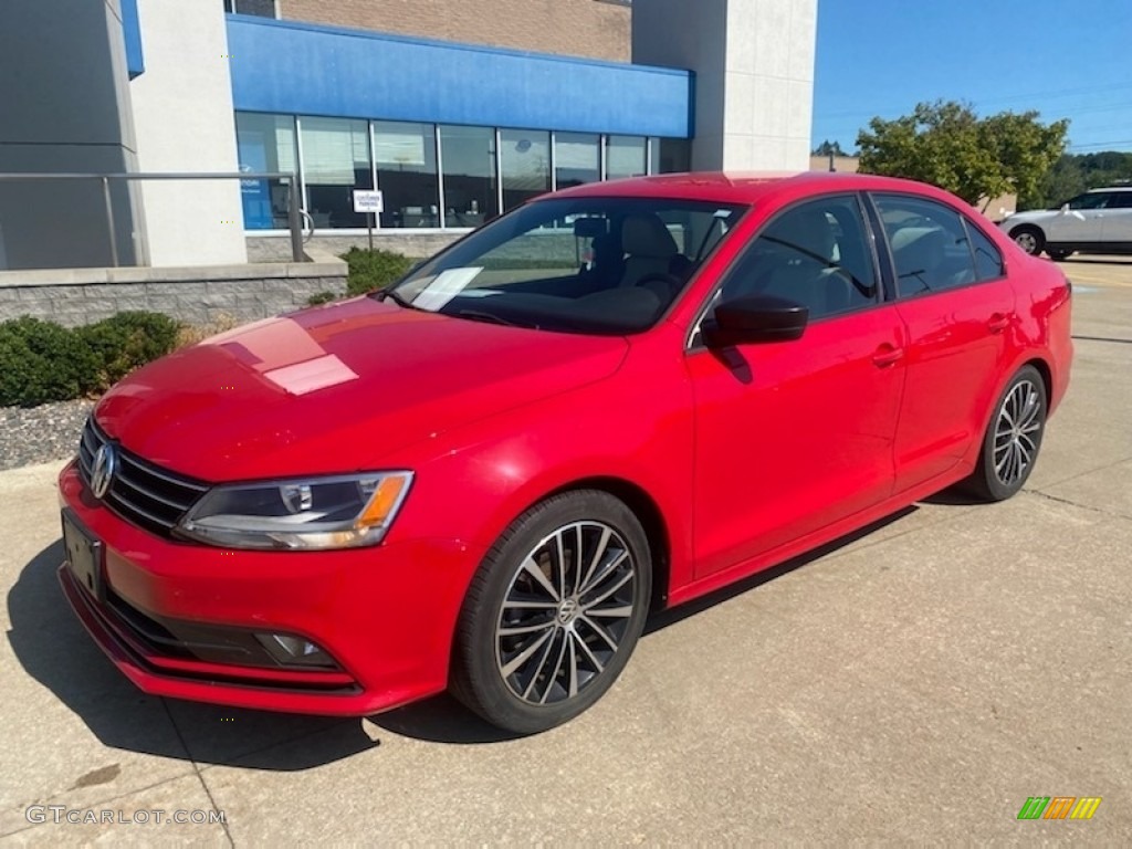 2016 Jetta Sport - Tornado Red / Black/Ceramique photo #1