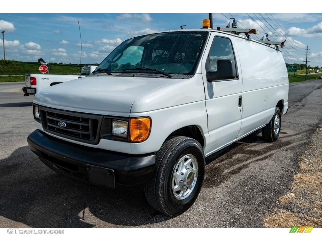 2007 E Series Van E250 Cargo - Oxford White / Medium Flint Grey photo #8