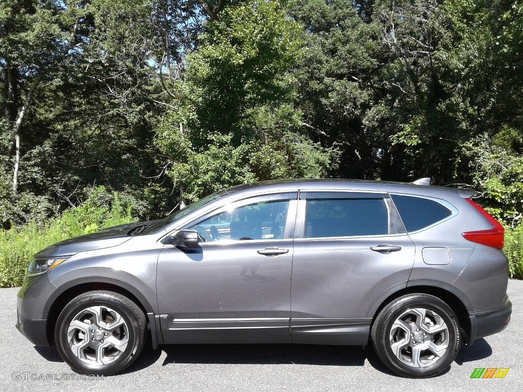 Modern Steel Metallic 2019 Honda CR-V EX AWD Exterior Photo #142804956