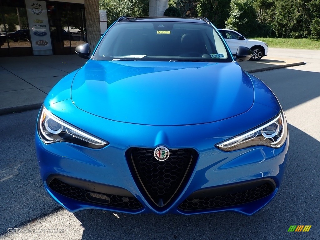 2021 Stelvio Ti AWD - Misano Blue Metallic / Black photo #2