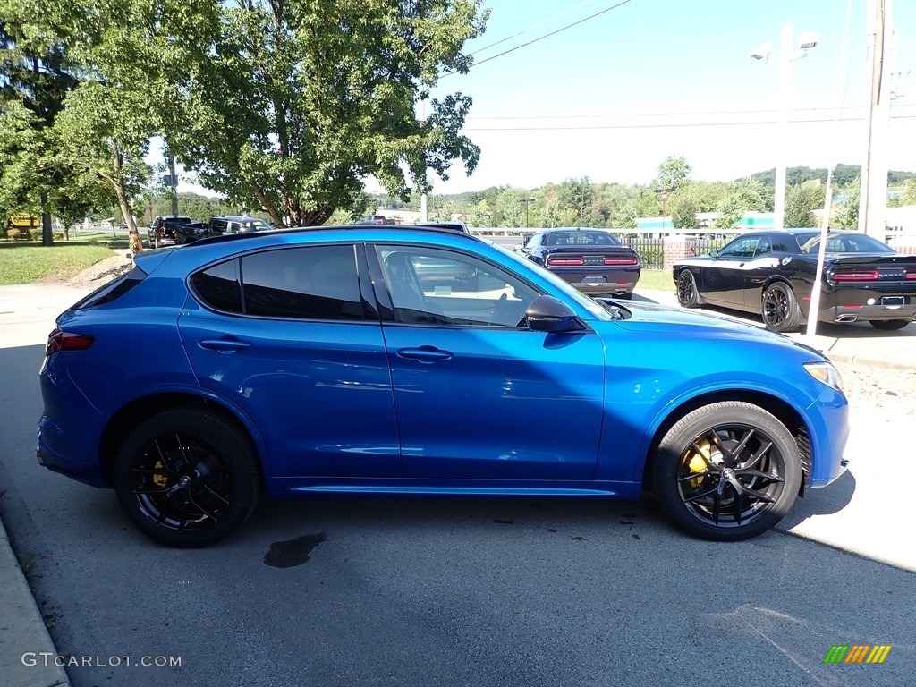 2021 Stelvio Ti AWD - Misano Blue Metallic / Black photo #4