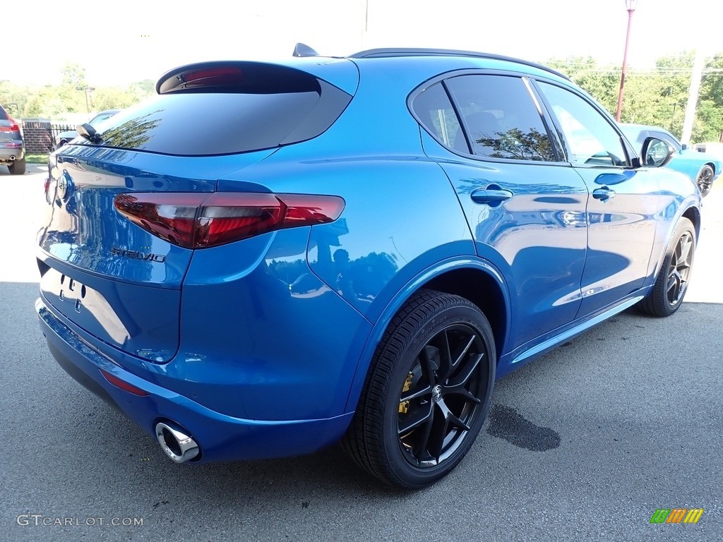 2021 Stelvio Ti AWD - Misano Blue Metallic / Black photo #5