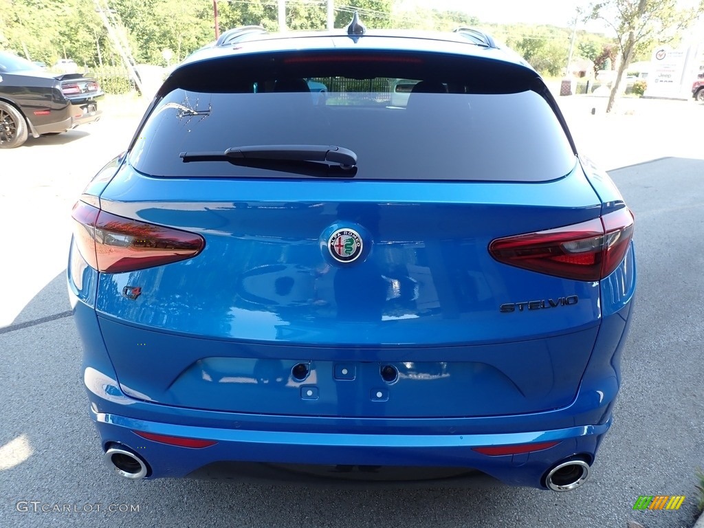 2021 Stelvio Ti AWD - Misano Blue Metallic / Black photo #6