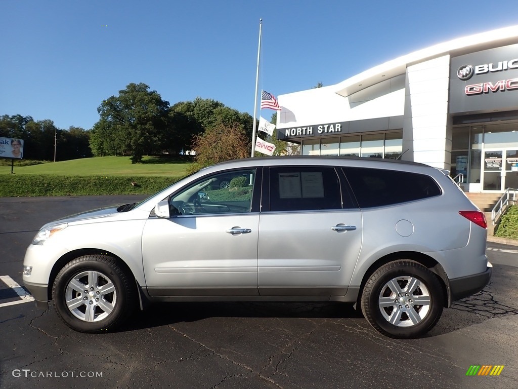 2011 Traverse LT AWD - Silver Ice Metallic / Ebony/Ebony photo #13