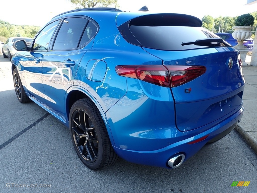 2021 Stelvio Ti AWD - Misano Blue Metallic / Black photo #8