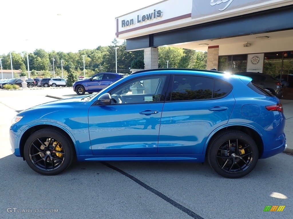 2021 Stelvio Ti AWD - Misano Blue Metallic / Black photo #9