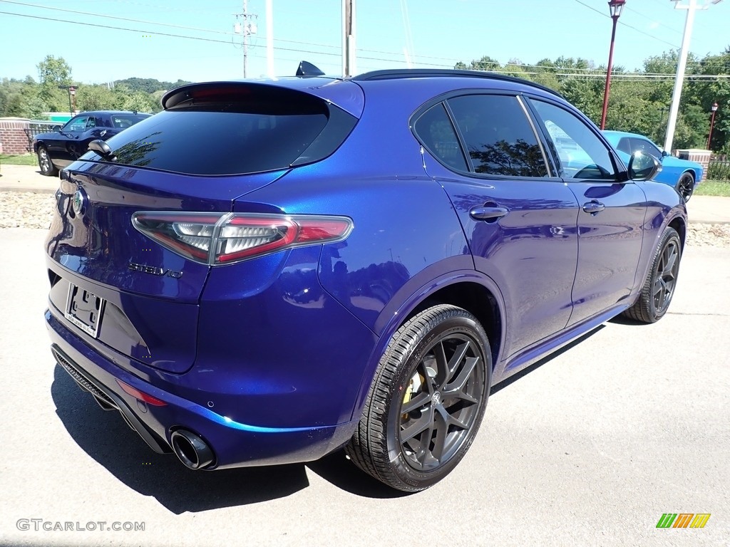 2021 Stelvio Ti Sport AWD - Anodized Blue Metallic / Black photo #5