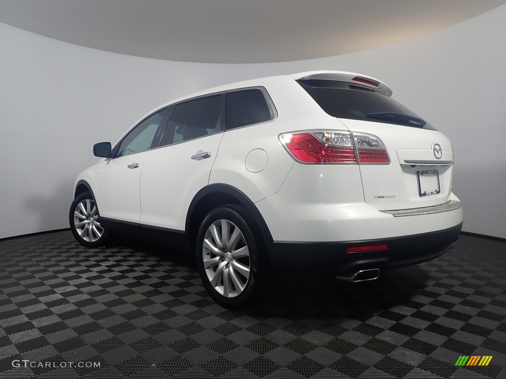 2010 CX-9 Grand Touring AWD - Crystal White Pearl Mica / Sand photo #14