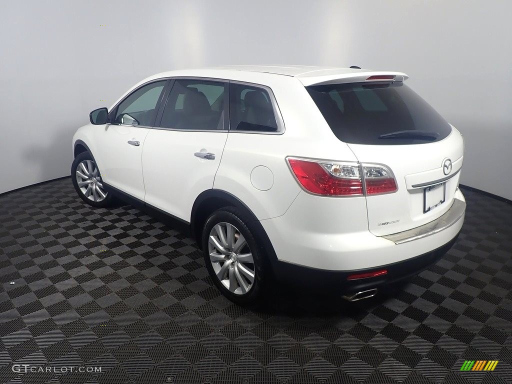2010 CX-9 Grand Touring AWD - Crystal White Pearl Mica / Sand photo #15