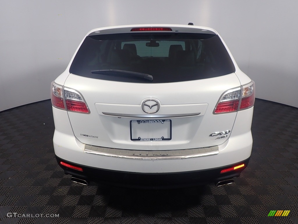 2010 CX-9 Grand Touring AWD - Crystal White Pearl Mica / Sand photo #16