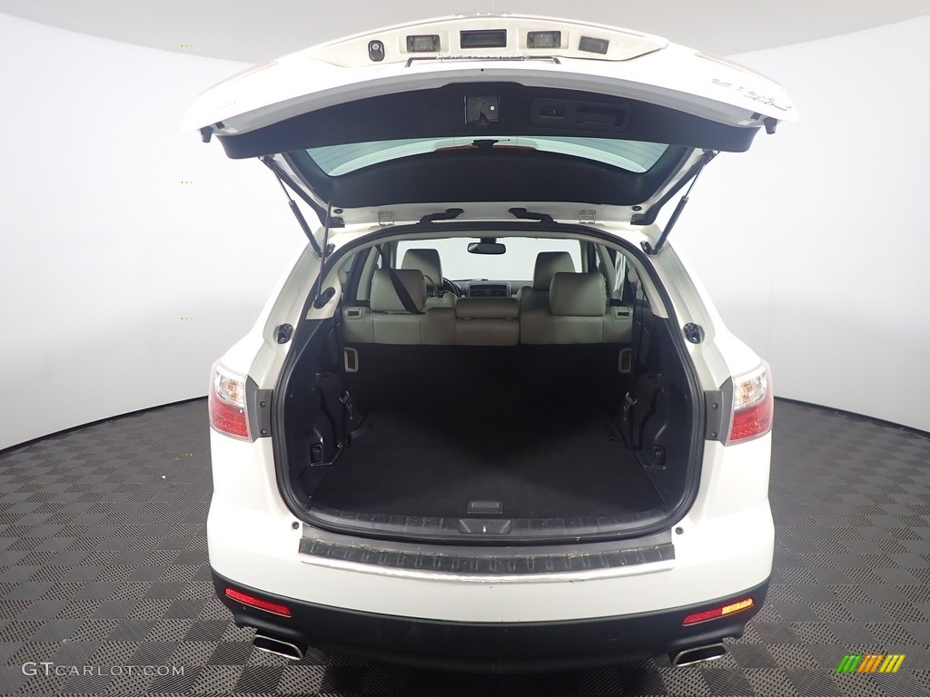 2010 CX-9 Grand Touring AWD - Crystal White Pearl Mica / Sand photo #17