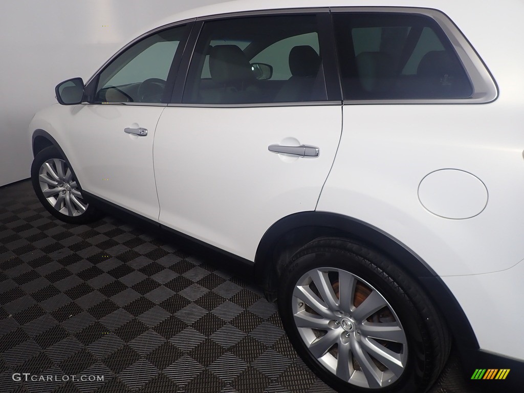 2010 CX-9 Grand Touring AWD - Crystal White Pearl Mica / Sand photo #22