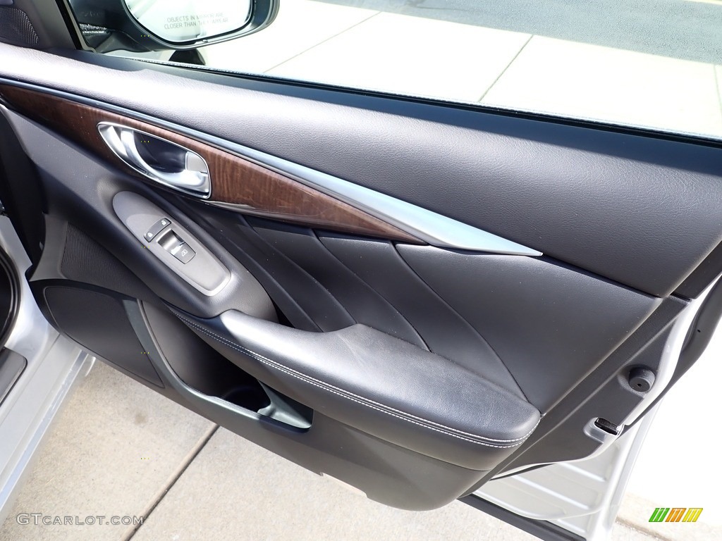 2016 Infiniti Q50 3.0t AWD Graphite Door Panel Photo #142806213