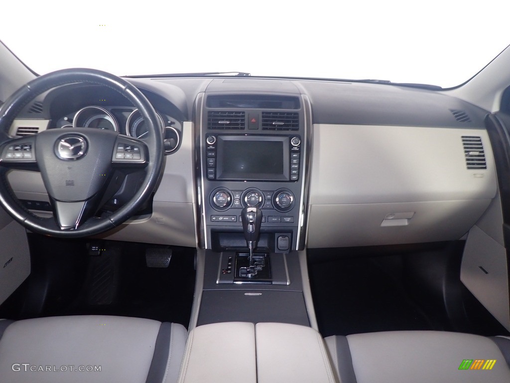 2010 CX-9 Grand Touring AWD - Crystal White Pearl Mica / Sand photo #29