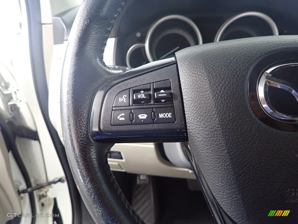 2010 CX-9 Grand Touring AWD - Crystal White Pearl Mica / Sand photo #33