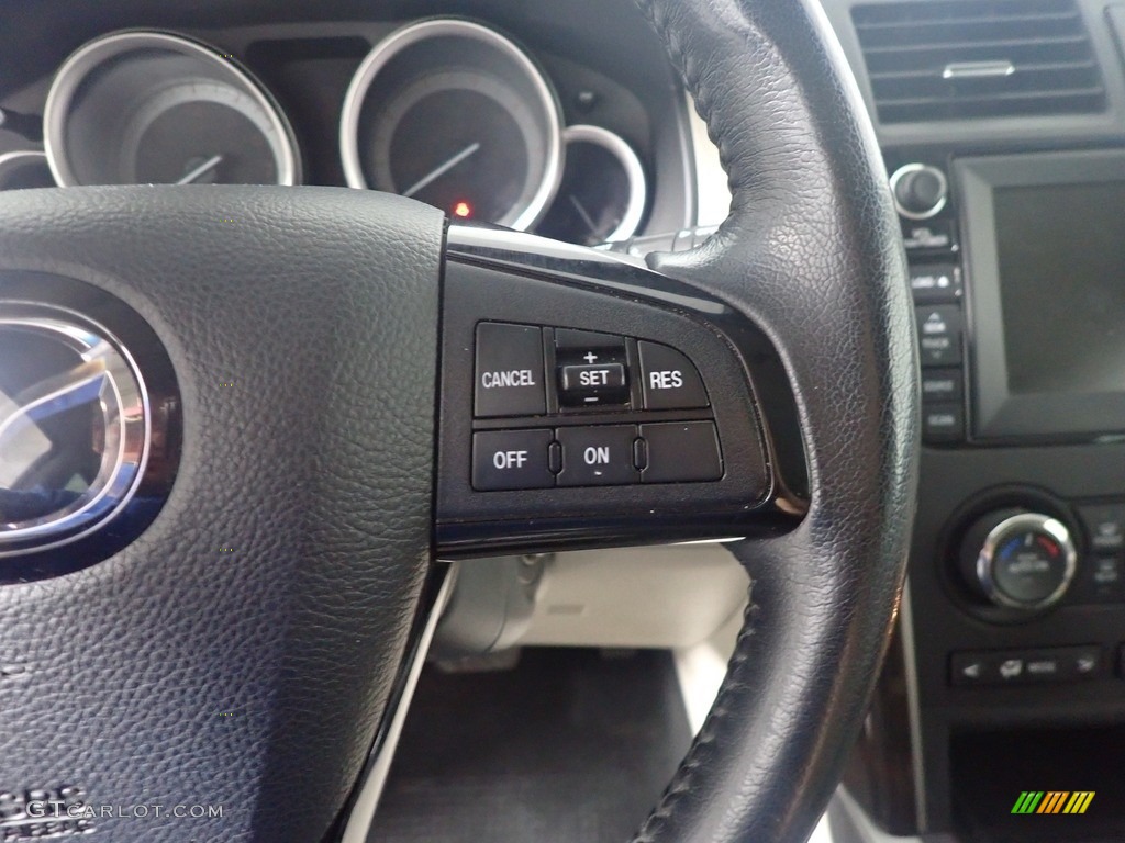 2010 CX-9 Grand Touring AWD - Crystal White Pearl Mica / Sand photo #34
