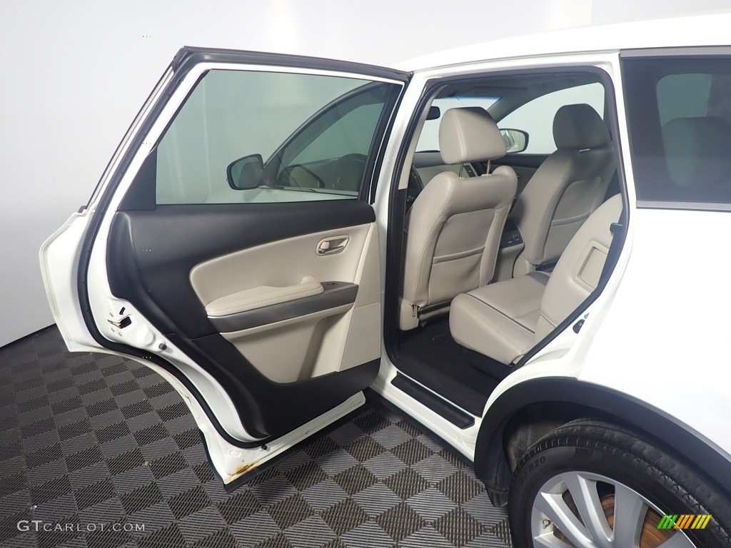 2010 CX-9 Grand Touring AWD - Crystal White Pearl Mica / Sand photo #38