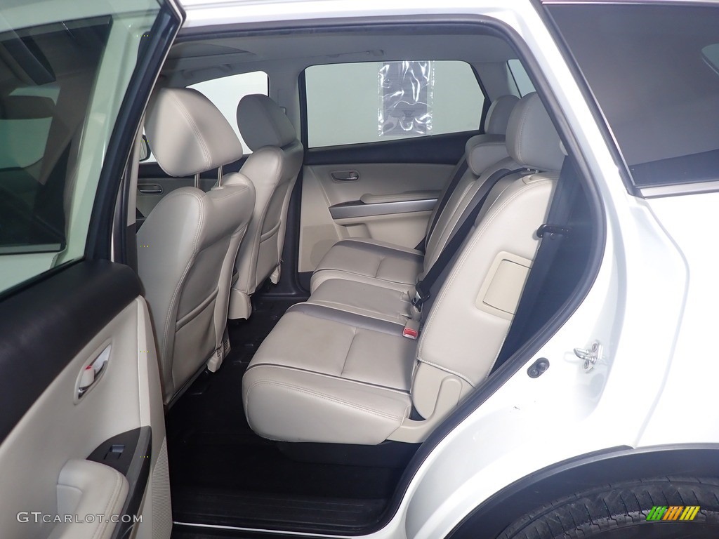 2010 CX-9 Grand Touring AWD - Crystal White Pearl Mica / Sand photo #39