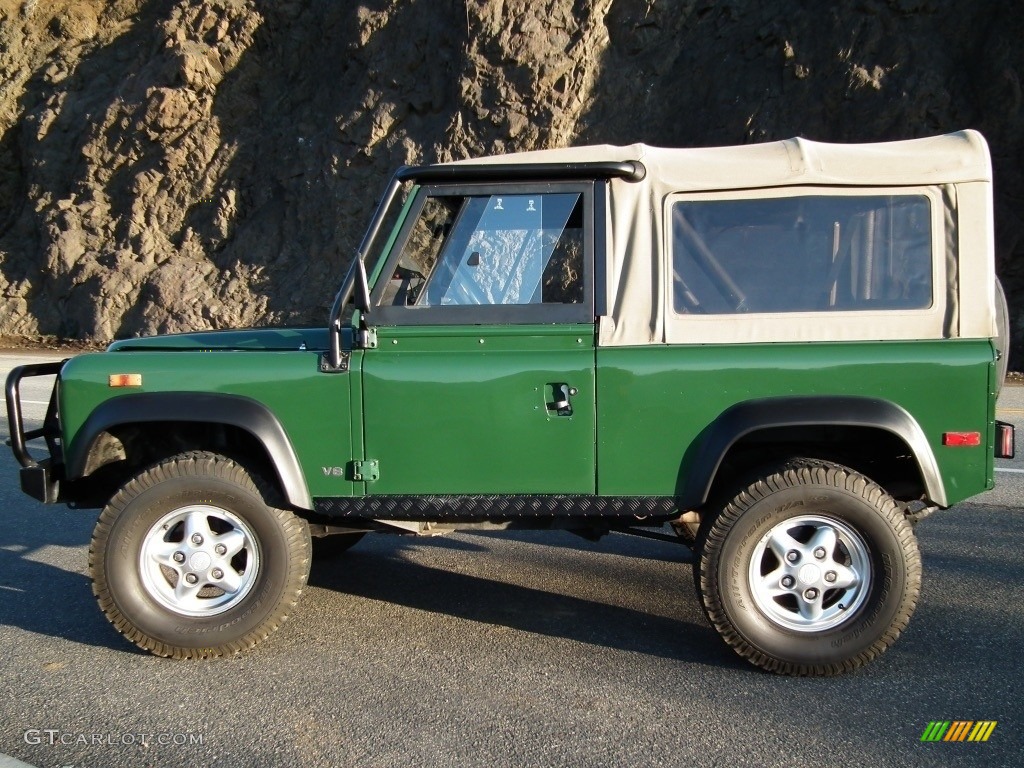 Coniston Green 1994 Land Rover Defender 90 Soft Top Exterior Photo #142807476