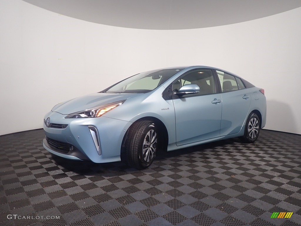 2021 Prius XLE AWD-e - Sea Glass Pearl / Black photo #9