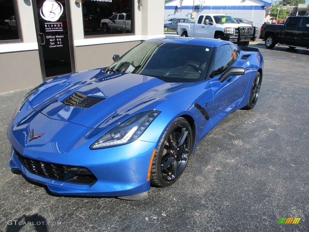 2016 Corvette Stingray Coupe - Laguna Blue Metallic / Jet Black photo #2