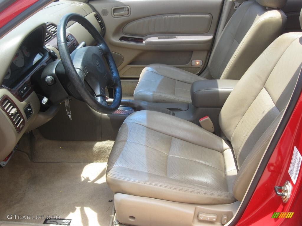 1999 Maxima SE Limited - Red / Beige photo #35